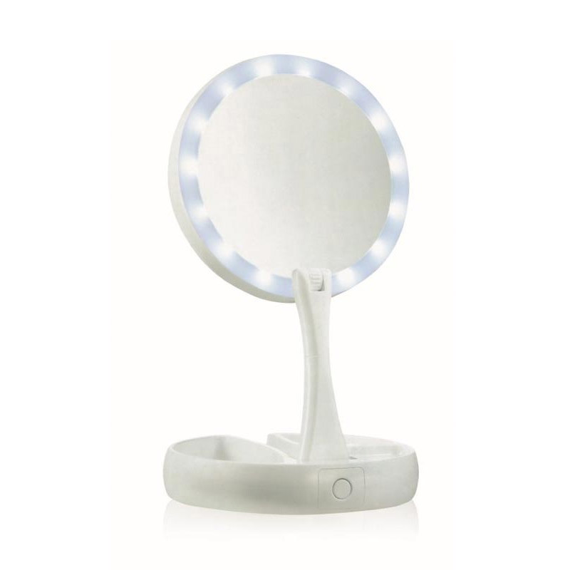 Πτυσσόμενος Διπλός Μεγεθυντικός Καθρέπτης με Φωτισμό LED Cenocco CC-9050
