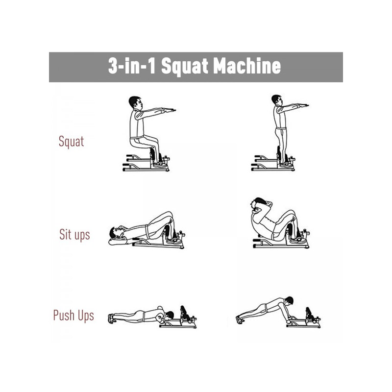 Πολυόργανο Γυμναστικής για Ασκήσεις Squat HOMCOM A91-069