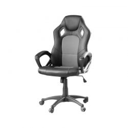 Καρέκλα Gaming Χρώματος Μαύρο - Γκρι Hoppline HOP1000870-1