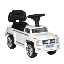 HOMCOM Off-road Ride-on Toy Car για παιδιά με ενσωματωμένους προβολείς και μουσική 18-36 μηνών - Λευκό