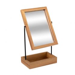 Ξύλινος Επιτραπέζιος Καθρέπτης με Ράφι 19.6 x 12 x 36.5 cm 5Five Simply Smart 174842