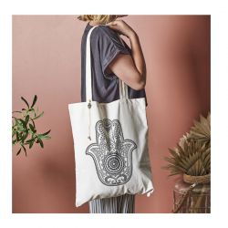 Βαμβακερή Τσάντα για Ψώνια 36.5 x 42 cm Χρώματος Λευκό Entre Temps SH0000